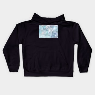 Turquoise marble Kids Hoodie